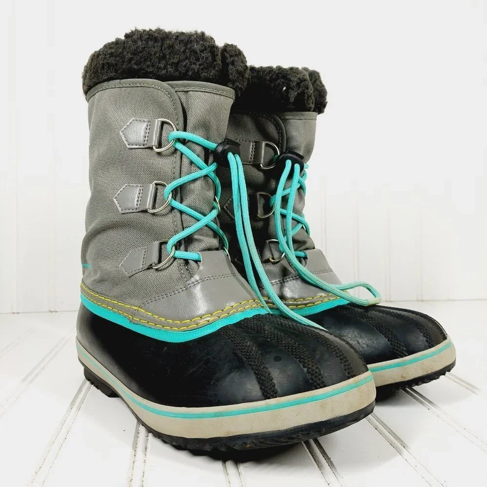 Sorel Waterproof Faux Fur Lace Up Winter Boots H576